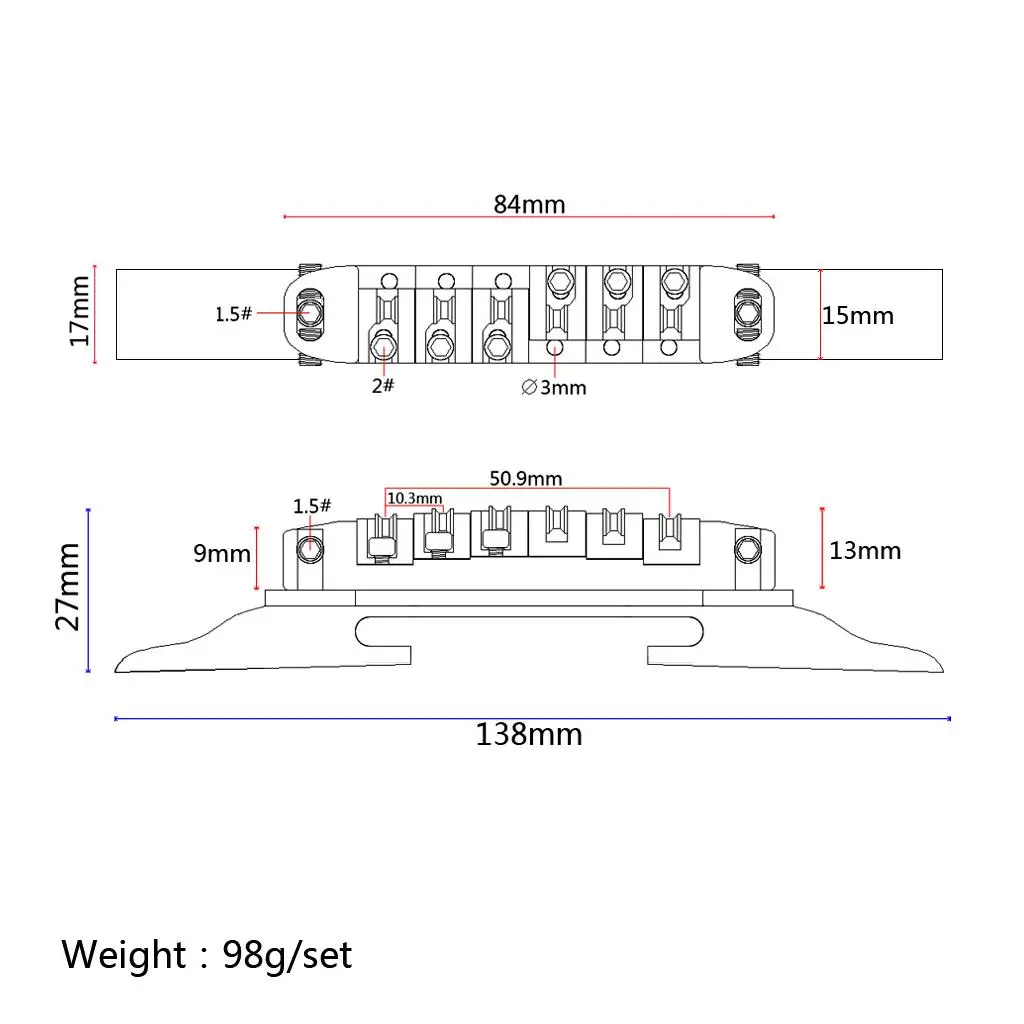 

Металлический роликовый бридж Archtop для джазовой гитары с регулировкой высоты, аксессуар для улучшения гармонии струн