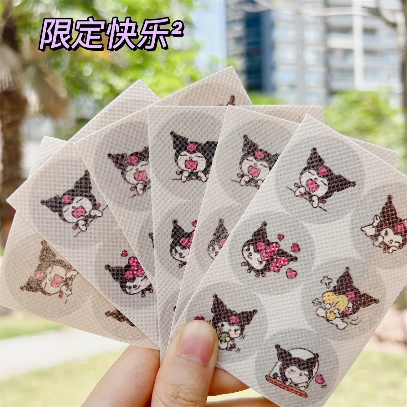 MINISO 36PCS Kuromi Cinnamoroll My Melody Anti-mosquito Window Screen Sticker Anti-mosquito Clothes Hat Decoration Holiday Gifts