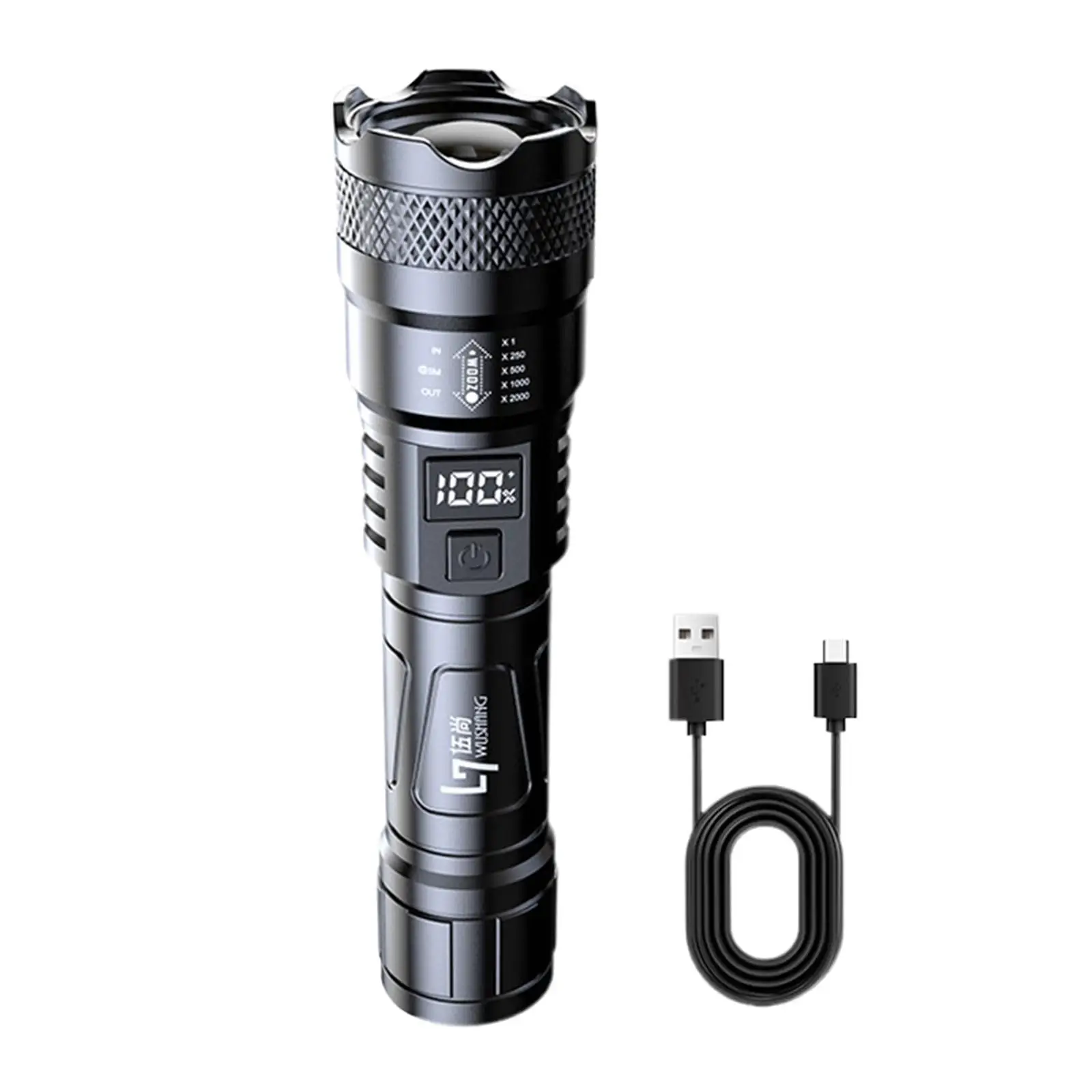 LED Flashlight Waterproof Compact Camping Torch for Power Cuts Home Travel