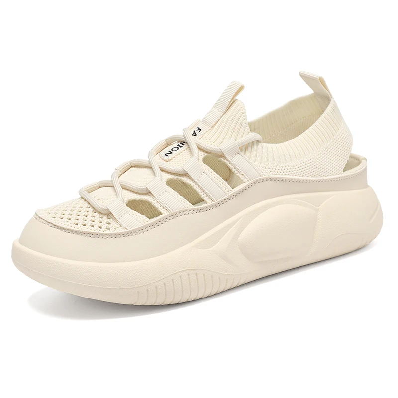 

New Summer Women's Sneakers Outdoor Casual Sports Shoes Hollow Breathable Comfortable Flat Shoes Women's Sneaker Size 35-42