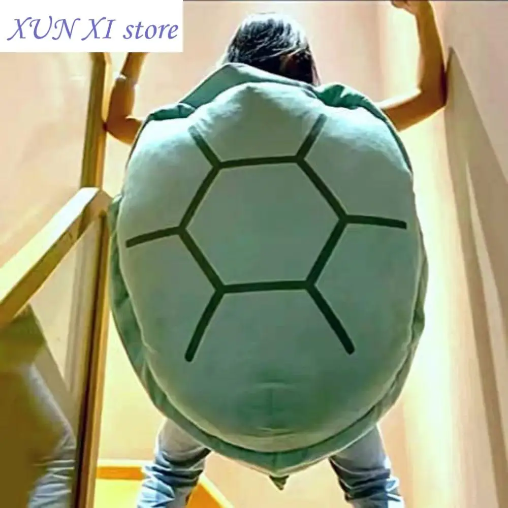 Funny Extra Large Wearable Turtle Shell Pillows Weighted Stuffed Animal Costume Plush Toy Funny Dress Up Gift for Kids Adults