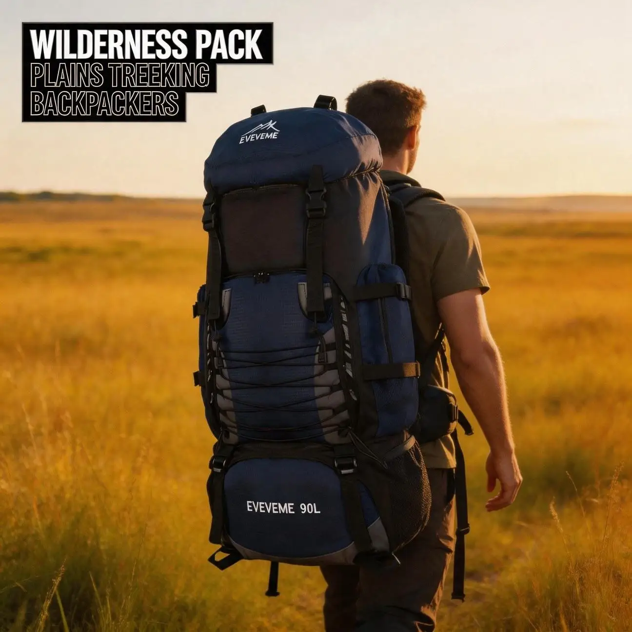 Premium Hiking Backpack Outdoor Mountaineering Camping Durable Stitching