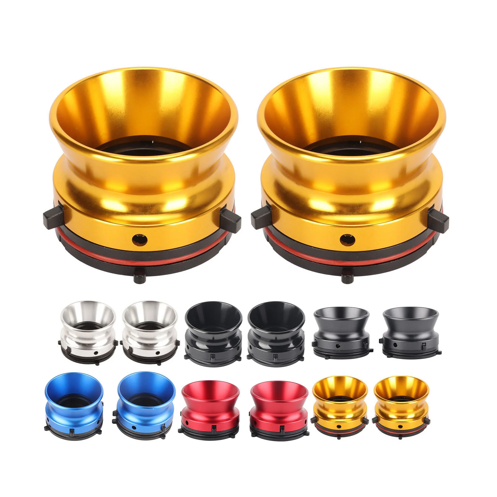 1 زوج NAB Hub محولات المهنية مصقول سبائك الألومنيوم 10 بوصة فتاحة ل Studer ReVox ل Akai ل Teac جديد #6