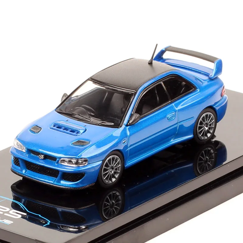 Hobby Japan 1/64 Schaal Prodrive P25 Productie 2023 Subaru Impreza 22B Diecast Automodel Speelgoedvoertuigen HJ64 Acryl Box Miniatuur