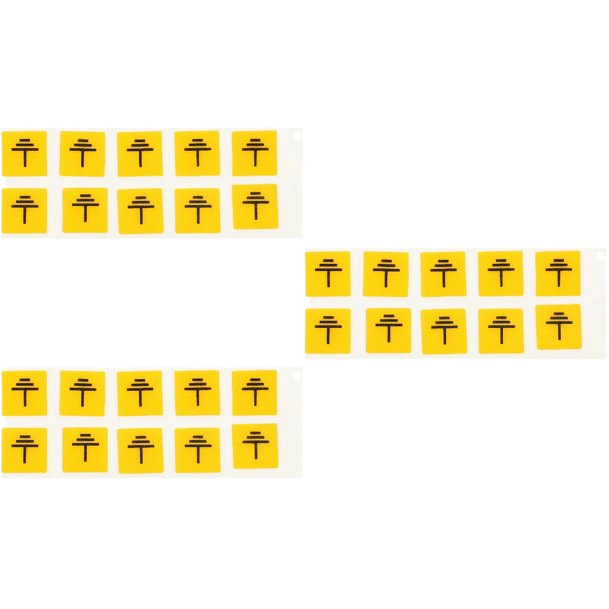 3 Pack Ground Decals Electrical Grounding Stickers Sign Panel Labels Fence Baby