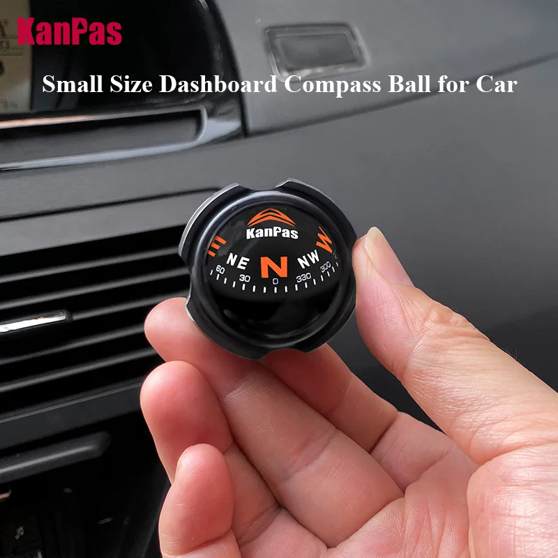 KanPas Small Size Car Compass Ball/ Dashboard Compass/Driving Compass / Liquid filled Compass Ball