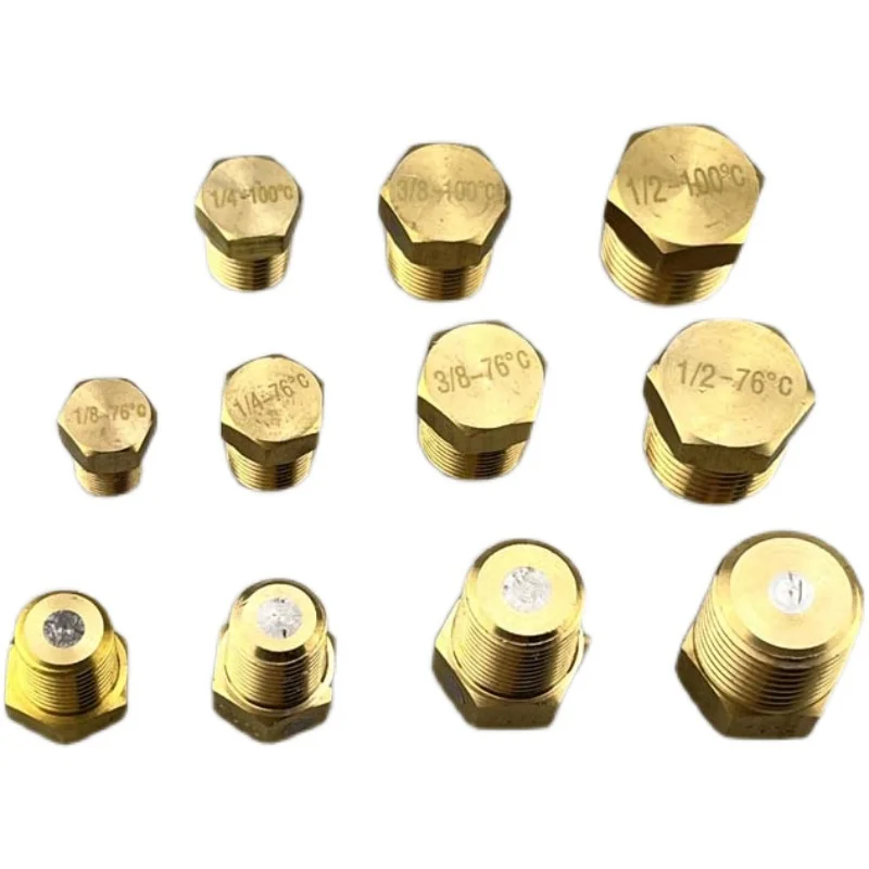 

Air conditioning unit copper melting plug safety plug 76 100 degree tube shell condenser water cannon pressure relief switch
