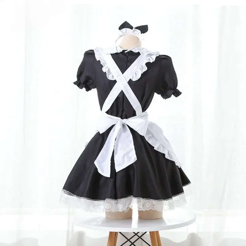 SN55Lolita Servant Kawaii Apron Dress Japanese Anime Show Cosplay Costume High Quality Maid Outfit Women Sexy Lingerie Stage$@1w