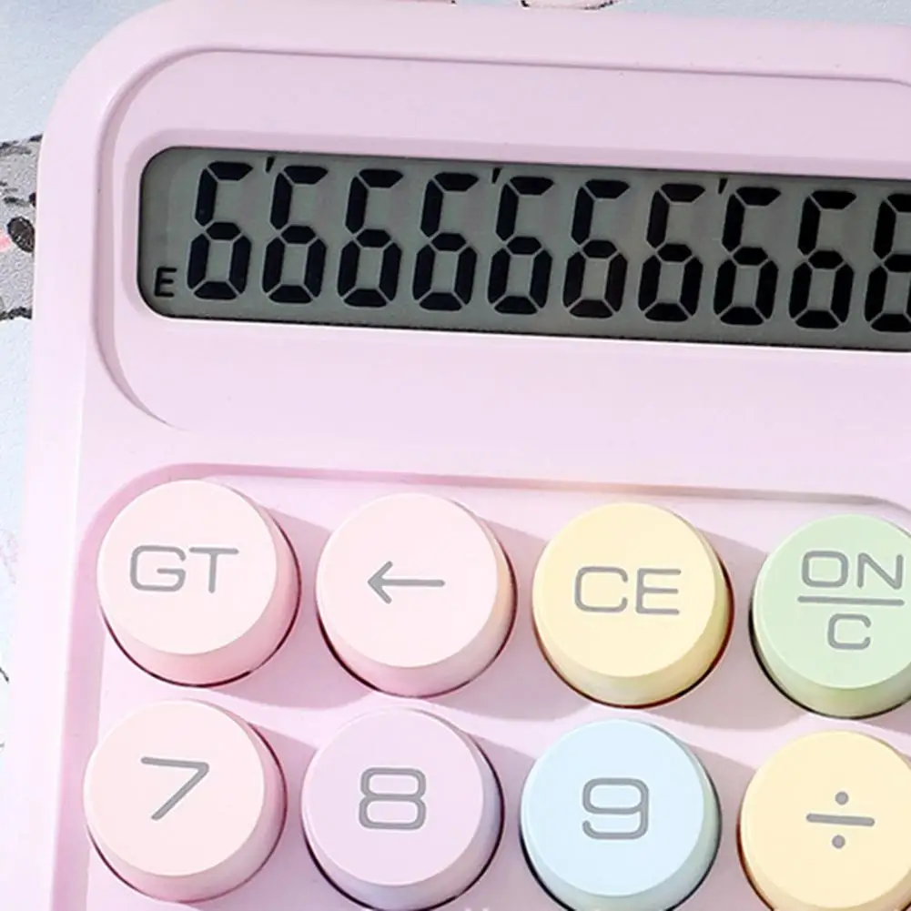 Easy-to-read Calculator 10-digit Calculator with Big Buttons 15-degree Tilt Lcd Display Mechanical Switch Design Portable