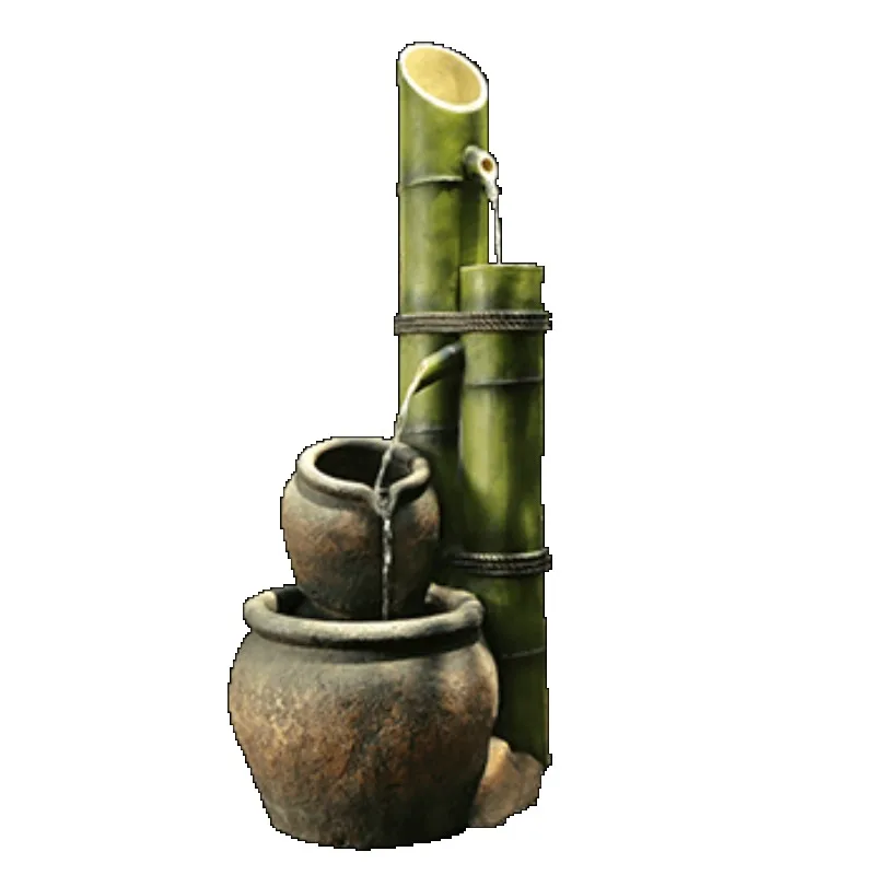 

Креативная водная функция, украшение для входа в саду, напольный фонтан, декор для двора, рокарий в японском стиле, бонсай