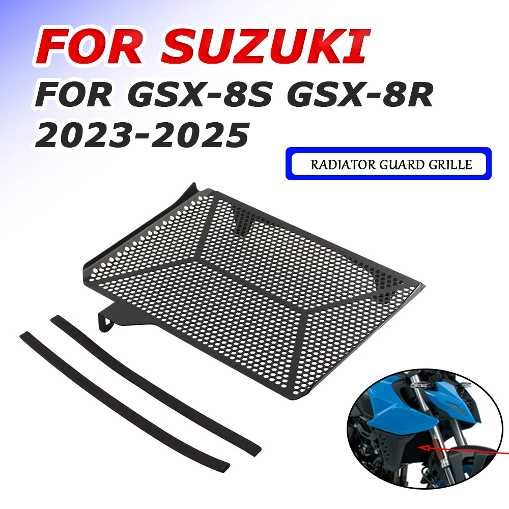 Motorcycle CNC Radiator Grille Guard Cover Protecion Grill FOR SUZUKI GSX-8S GSX-8R GSX8S GSX8R GSX 8 S GSX8 R 2024 2025 Parts