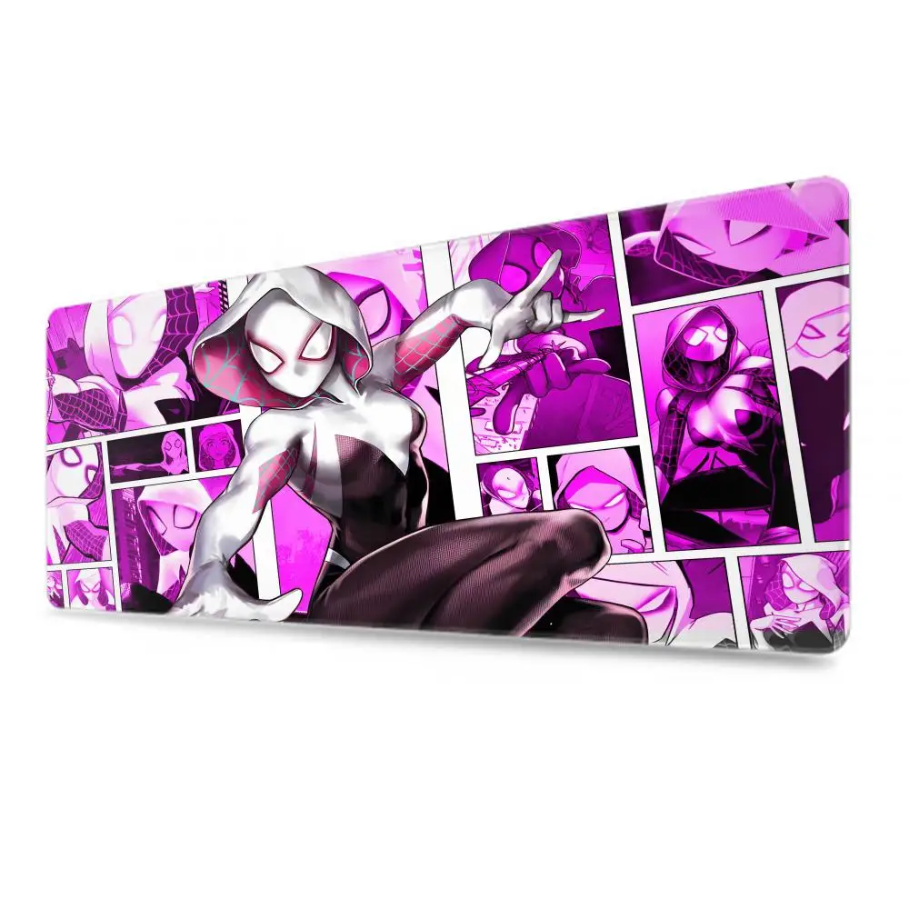 Gaming Mouse Pad Desk Mouse Pad Cute HD Desk Pad Extended Keyboard Mats Large XXL Gamer Spider-Woman Gwen Mousepad 120x60