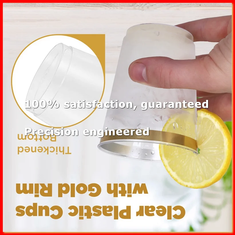 50Pcs Plastic Wine Cups Clear Disposable Wine Glasses,Plastic Wine Glasses,Clear Cocktail Glasses Disposable Cups-A79M