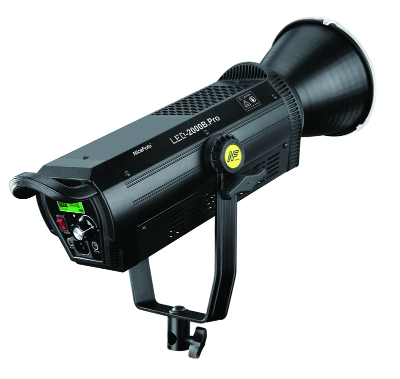 LED-2000B.Pro NiceFoto 200W Daylite 5600K Lampu Video LED Perlengkapan Pencahayaan Pesta Panggung Profesional