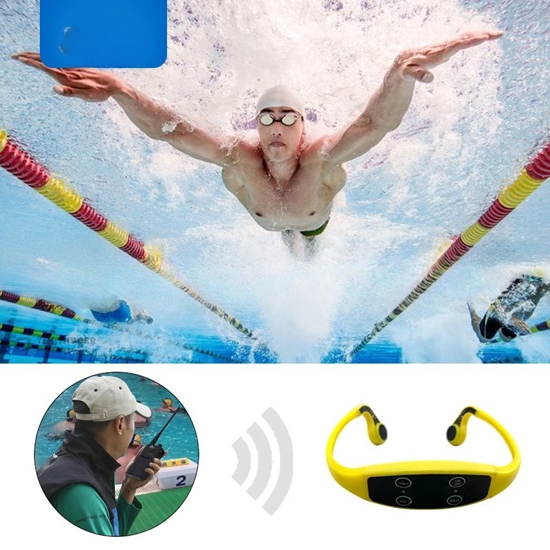 Domestic swimming teaching fifth-generation earphone combination water sports walkie-talkie waterproof