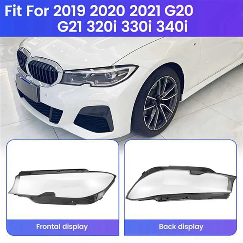 

LH Left Side Car Headlight Lens Cover Head Light Lamp Shade Shell Glass Cover For BMW G20 G21 3 SERIES 2019 2020 2021