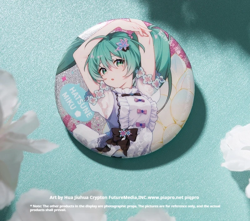 Hatsune Miku Anime Cartoon Figure Brooches Cosplay Exquisit Badge Collar Backpack Hat Accessory Handmade Enamel Pins Decoration