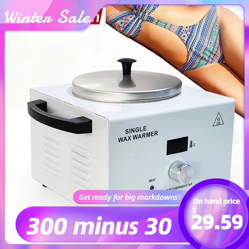 Hair Removal Wax Heater Convenient Paraffin Pot With Lcd Digital Display Private Area Care Bikini Hair Removal Device Spa Salon