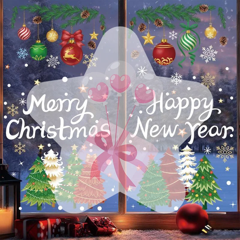Christmas Christmas Window Clings Removable Self Adhesive Waterproof Xmas Snowflake Patterns for Home Shop Window Decor - Aliexpress Deal