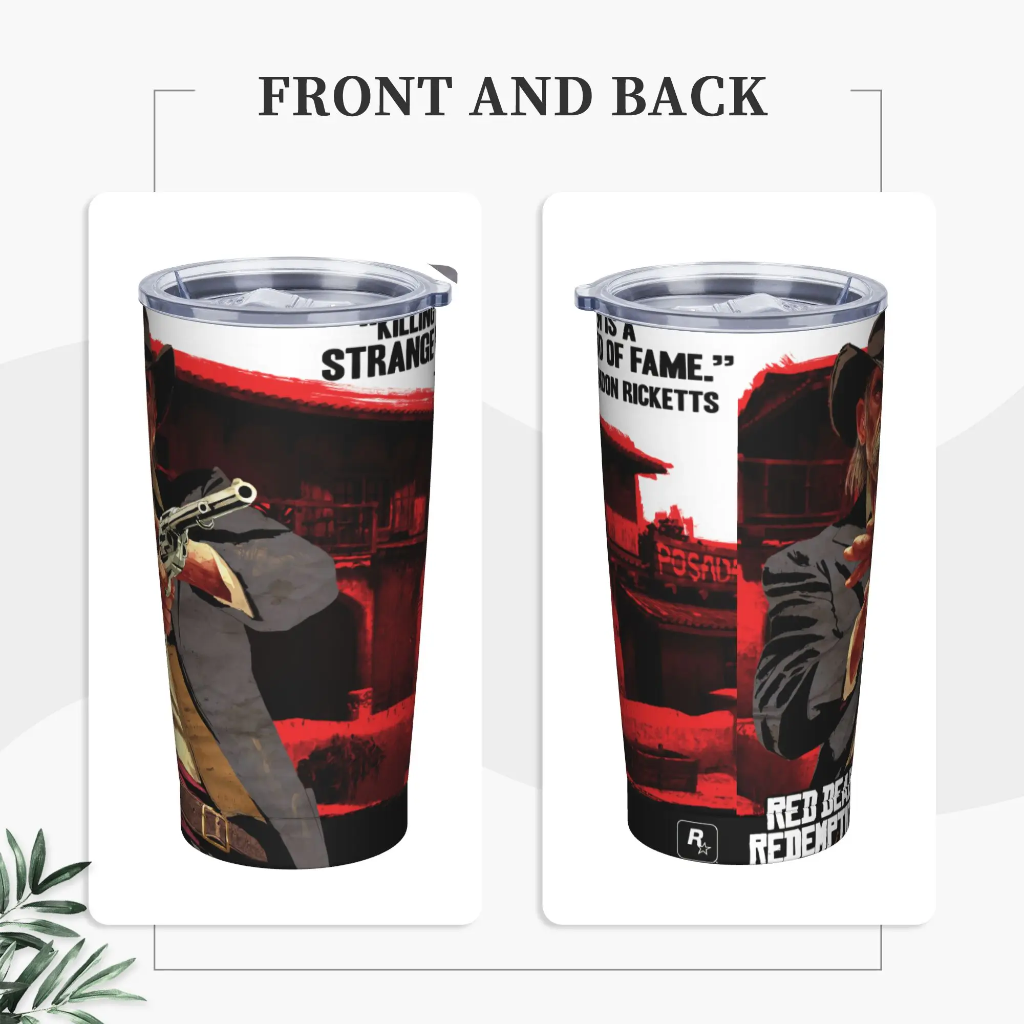 

Стакан из нержавеющей стали Landon Ricketts RDR, термокружка для видеоигр, герметичная автомобильная кружка для холодных напитков, дорожная бутылка для воды на заказ