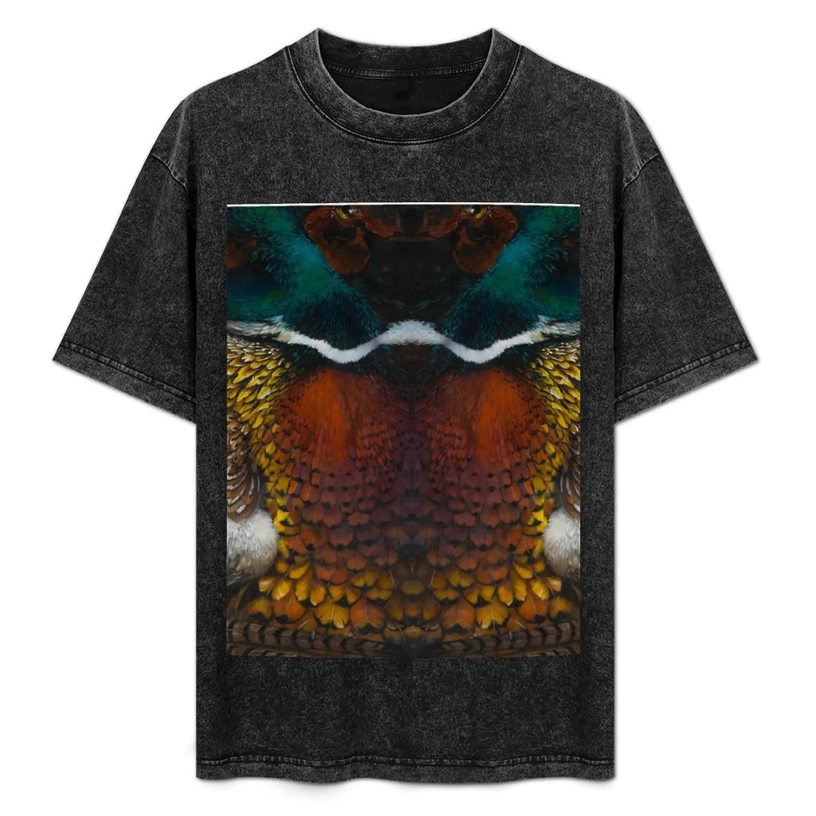 

Pheasant Feathers Poetry T-Shirt Plus Size Comfort Fit Tee
