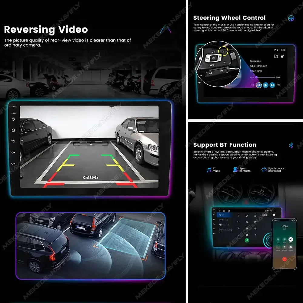 MEKEDE & NAVIFLY أندرويد 14 ستيريو راديو السيارة لكيا كارينز RP 3 III 2013-2019 نظام Carplay الذكي الكل في واحد وحدة مضيف GPS #3