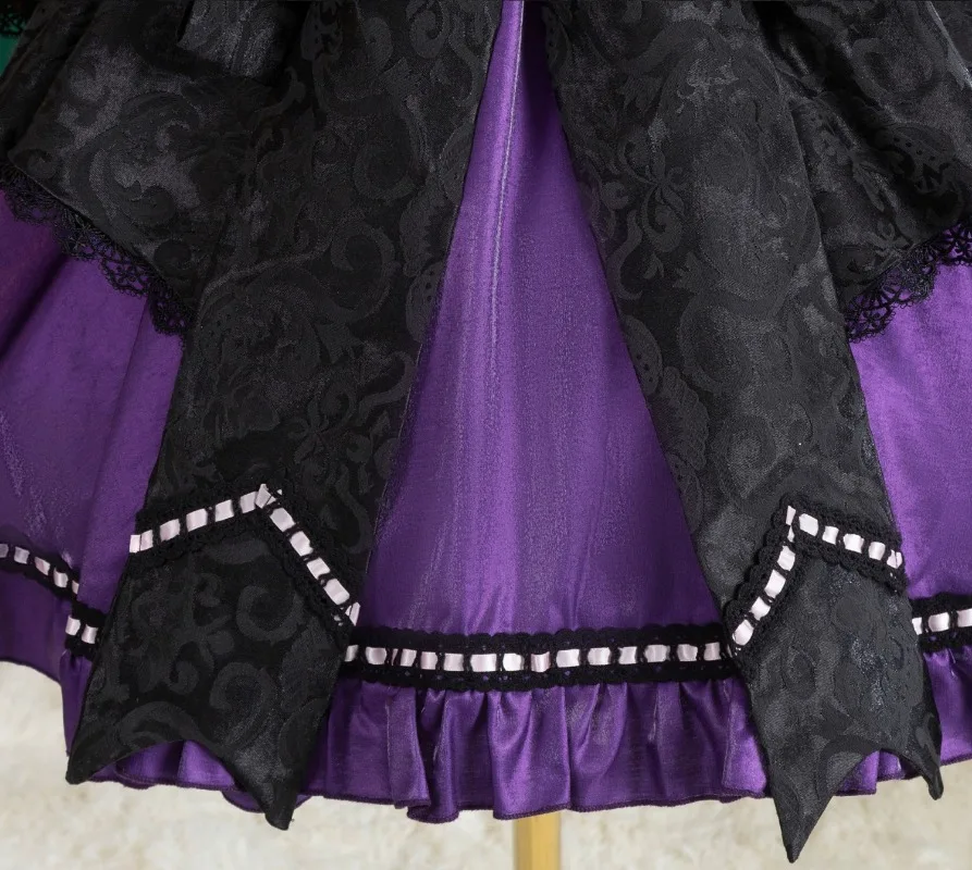 Anime Panty & Stocking with Garterbelt Anarchy Stocking Cosplay Costume Purple Evening Halloween Suits Women Girls Lolita Dress view 6