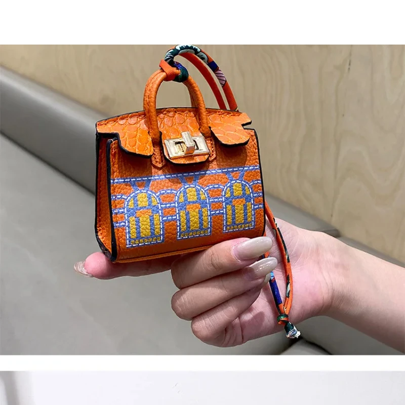 2024 New Mini House Small Bag, Handheld, Portable, Hand Rope, Bluetooth Earphone Bag, Zero Wallet, Multi functional Small Bag