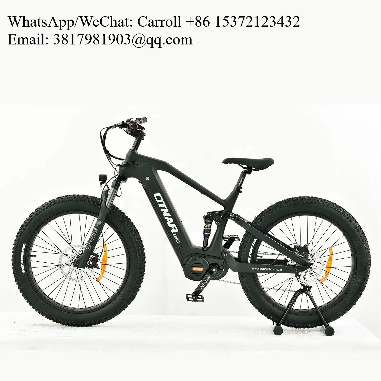 

OTMAR Carbon Fiber Frame Ebike 1000w M620 Mid Drive Electric Bike Fat Tire For Adult
