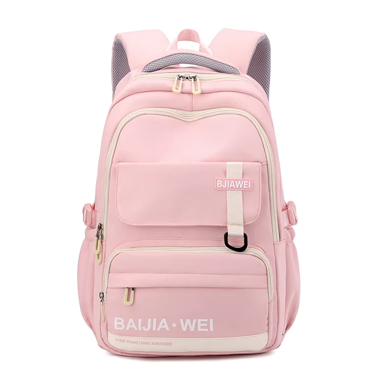 BAIJIAWEI Brand Large Capacity Students Backpack Casual Waterproof Nylon School Bag Fashion Travel College Bag