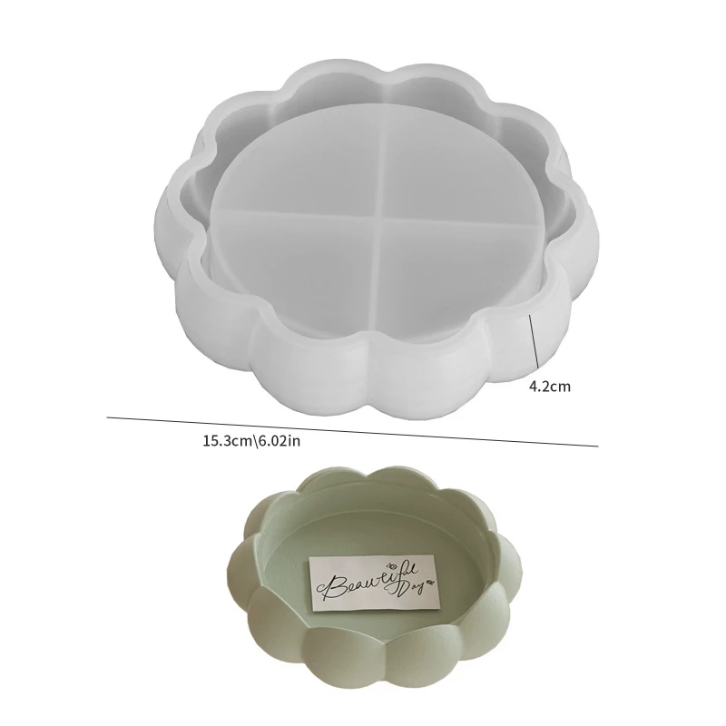 

Многоразовая силиконовая форма для изготовления цветочных подносов для ювелирных изделий, текстурные формы для дома и подарков, подходят для различных проектов DIY