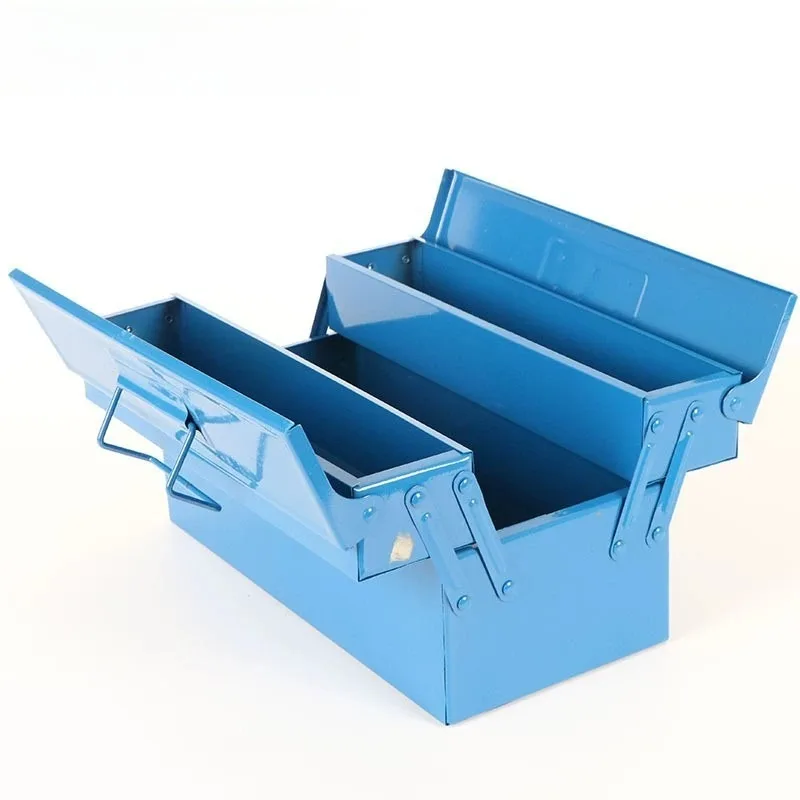 Portable Tool Box Multipurpose with Handle Large Space Household Electrician Repair Chest Divider for Auto Electricians