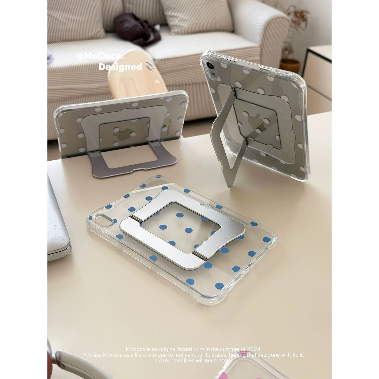 Korean Y2K Minimalist Wave Point Case For iPad Air 11 10th 11th A16 9th For iPad Pro 11 10.9in 12.9 M2 M3 M4 Mini Pencil Holder