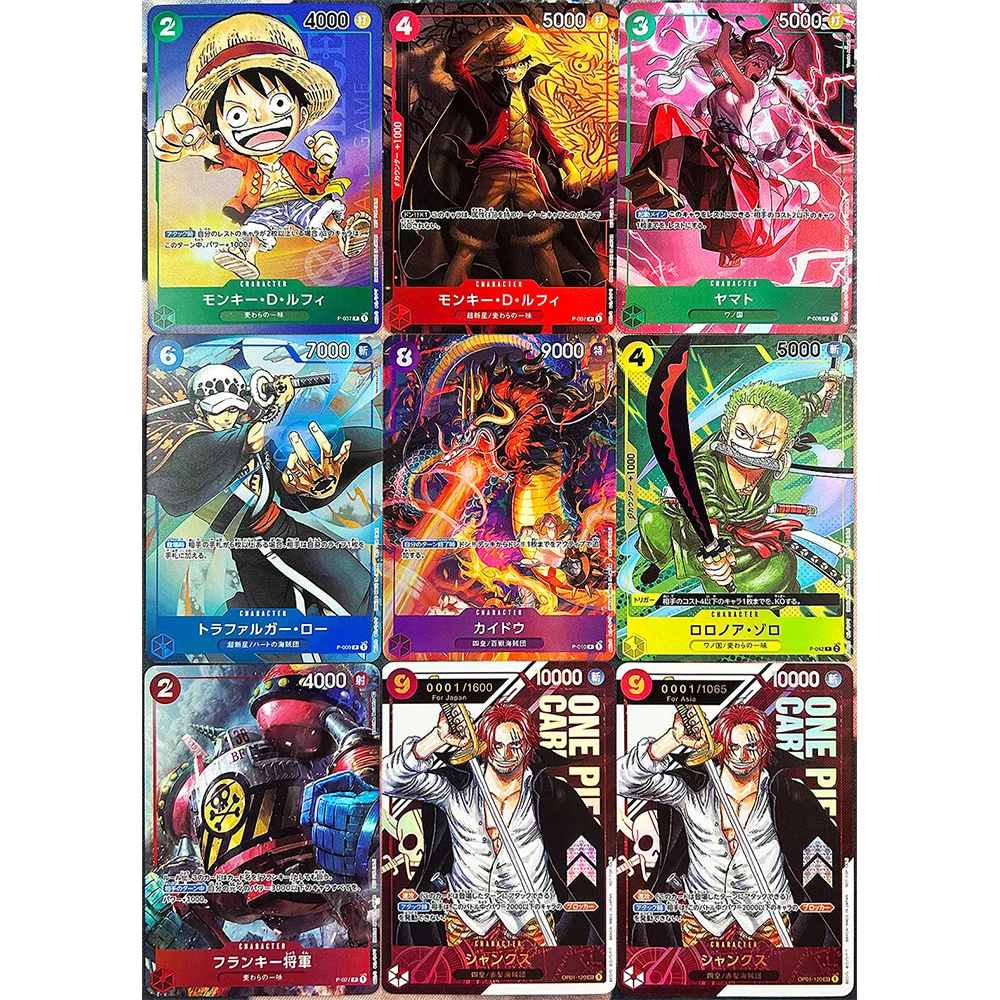 Anime One Piece DIY ACG Boys Battle Game Toys Ace Roronoa Zoro Luffy Uta Nami Collectible Card Christmas Birthday Present