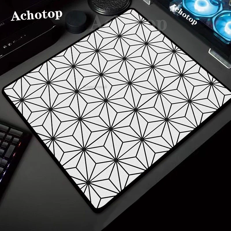 Green Geometric Gaming Mouse Pad Gamer Mouse Mat Computer Gaming Locking Edge Control MousePad 40x45cm Keyboard Premium Mice Pad