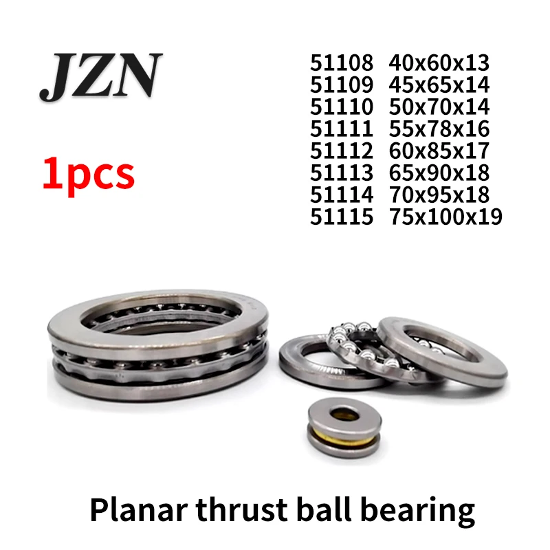1Pcs Planar Thrust Ball Bearing 51108 51109 51110 51111 51112 51113 51114 51115 Thrust bearing