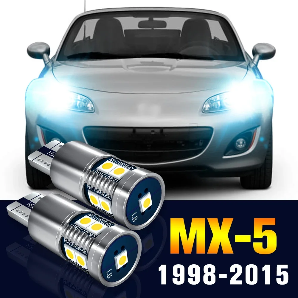 

2 светодиодных 클리어건스 전구 주차 램프 Mazda MX-5 MX 5 MX5 NB NC 1998-2015 2008 2009 2010 2011 2012 2013 2014 абсолю세서리