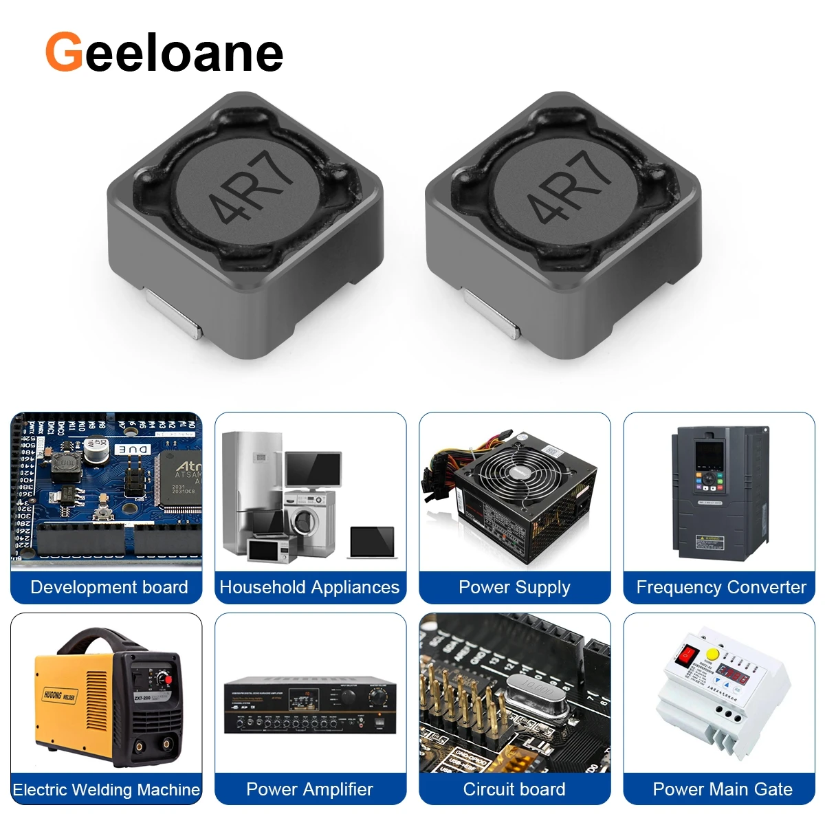 10 قطعة سمد صب السلطة مغو التدريع RH74 RH104R RH105R RH125 RH127 RH129 مكافحة التدخل مع غطاء مغناطيسي الحث