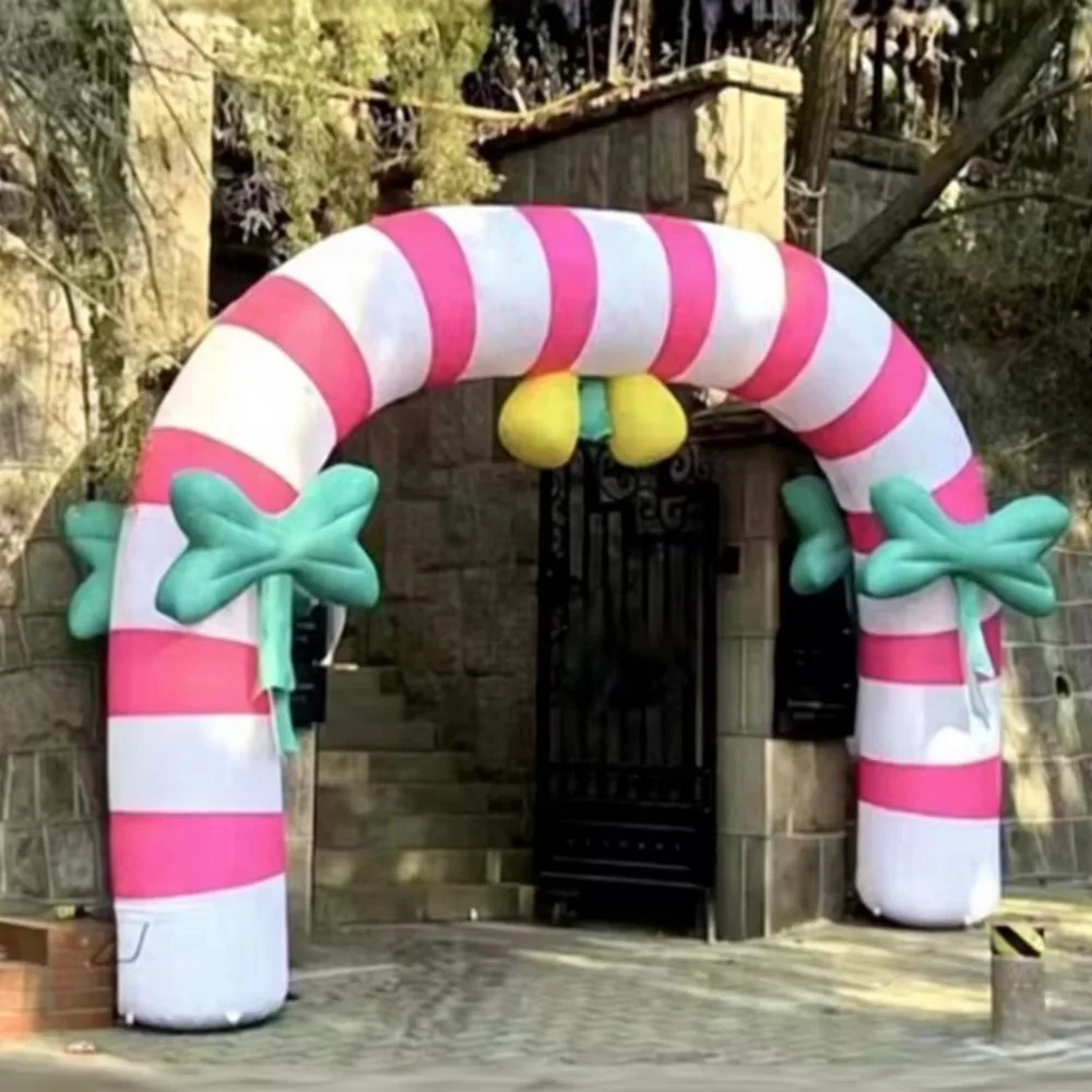 Custom Inflatable Advertising Arch Oxford Cloth UV Printed Entrance Gateway Mascot Floating Billboard for Events