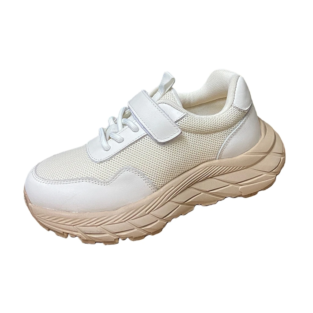 Jinyu Velcro Ladies High Quality Casual Shoes Fashion Popular Sneakers for Women Unique Shape Color Block Genuine Leather Gift