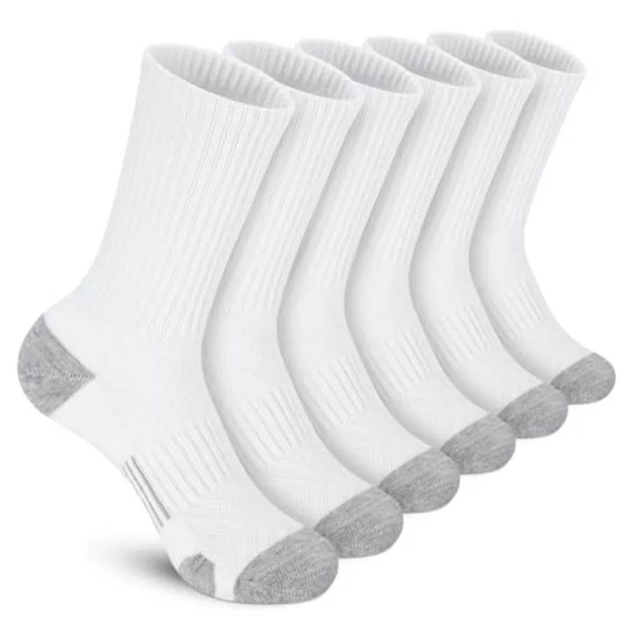 

Felicigeely Athletic Crew Socks Cushion Running Socks Performance Breathable Sports Socks for Men