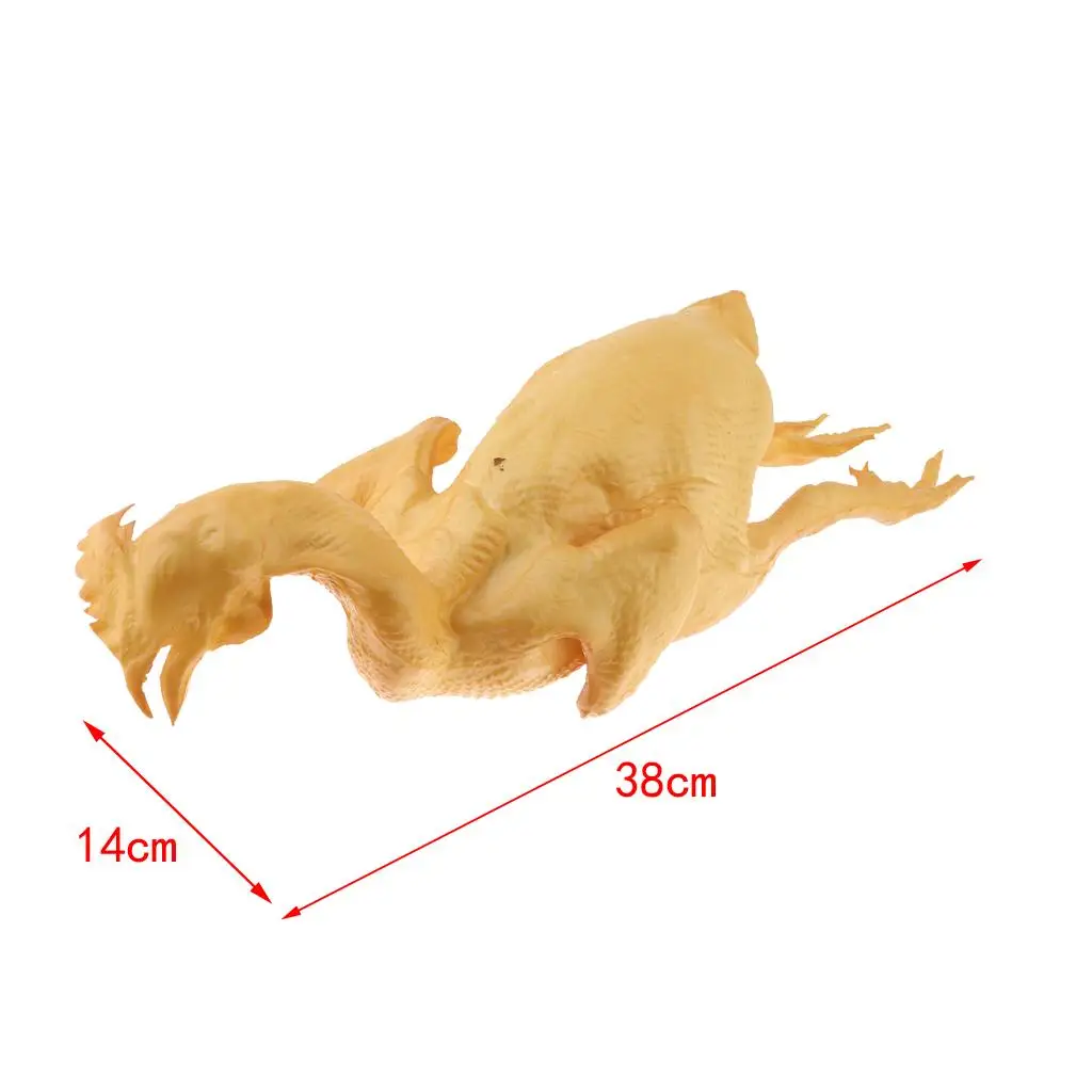 PVC Simulated Food Chicken Model Realistic Fake Roast Chicken Lifelike Display for Home Kitchen Shop Party Decoration