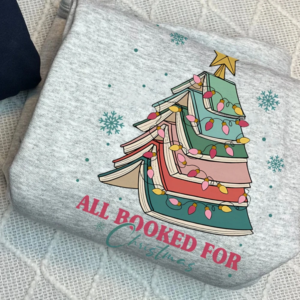 

christmas tree Sweatshirt Women's Long Sleeve Casual Round Neck Pullover Funny Cute Trendy Crewneck Winter Clothes Women