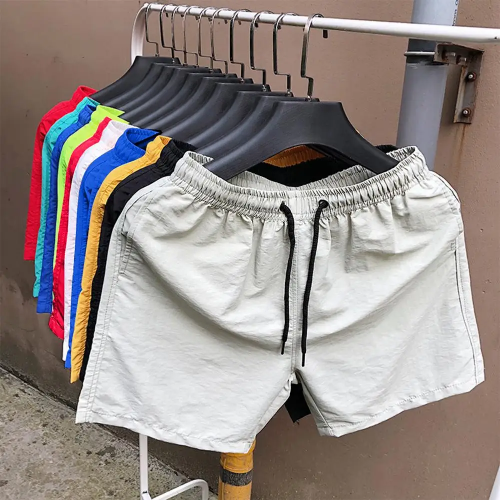 2024 Summer Running Shorts Drawstring Elastic Waist Shorts Loose Gym Sports Men Casual Jogging Short Pants Casual Men Shorts