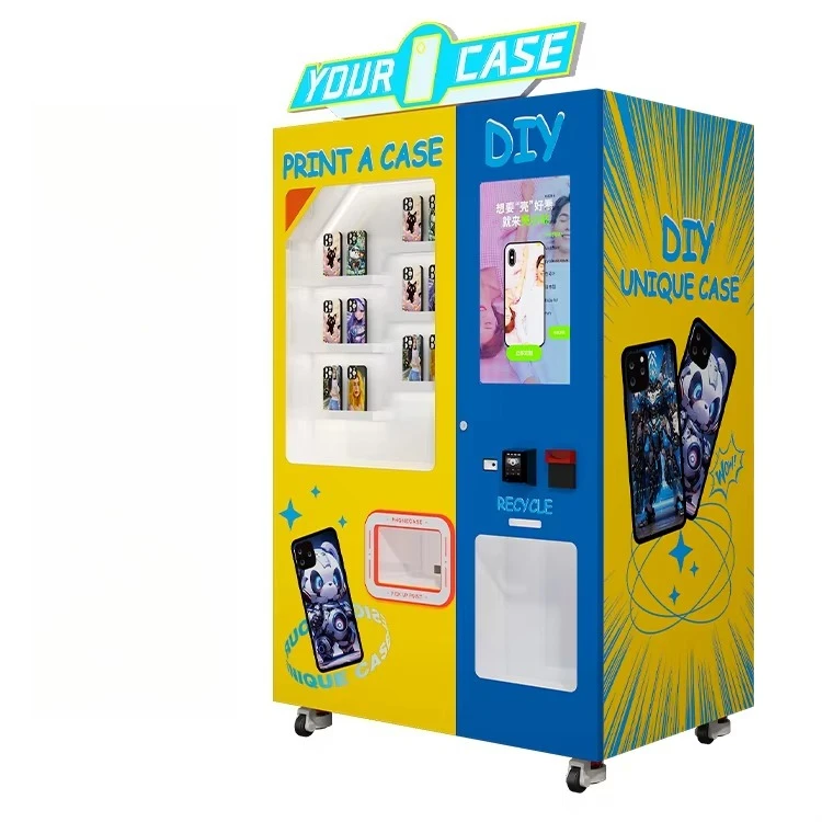 Mobile Phone Cover Self-service Vending Machine Makes It Easy and Quick to Get a DIY Style Phone case Customized