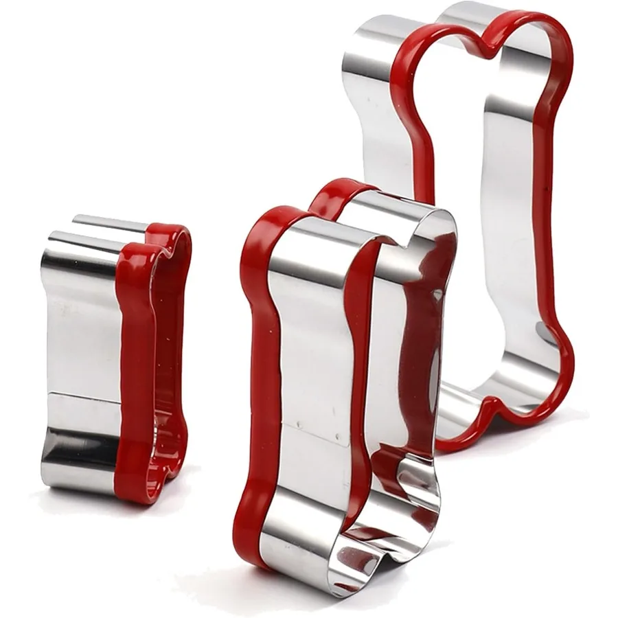 

Набор из 3 кусачек для собачьих костей, 2,36 дюйма/3,14 дюйма/3,9 дюйма — с покрытием из мягкого ПВХ для защиты, нескользящие инструменты для выпечки для собачьих лакомств