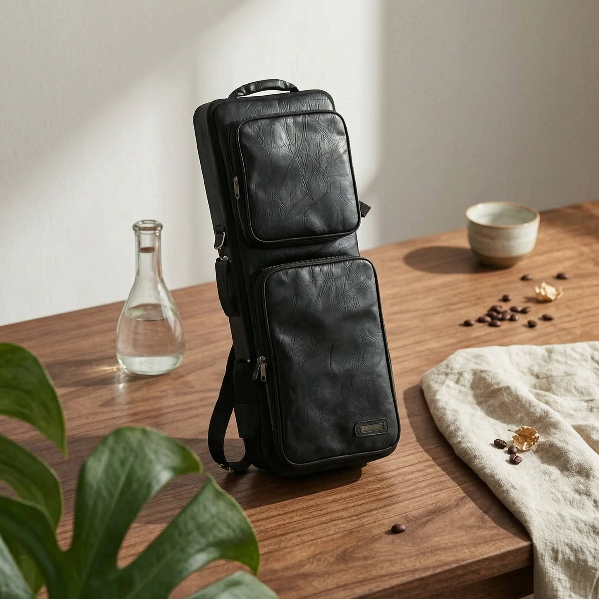 Electric Wind Instrument Bag Double-Compartment Electronic Wind Instrument Bag Portable Shockproof for Musicians, Gigs