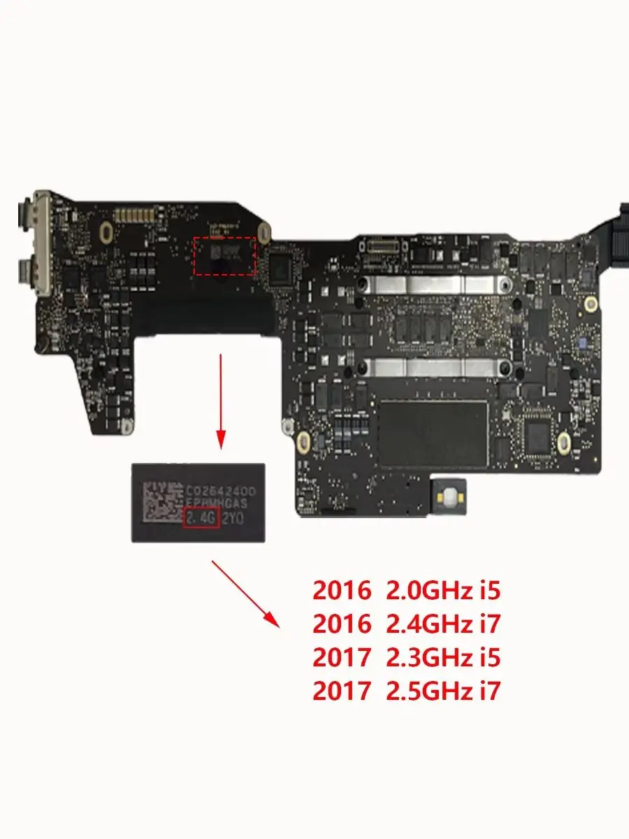 Oryginalna płyta główna A1708 do MacBook Pro 13" A1708, płyta logiczna laptopa I5 I7 8GB 16GB, rok 2016 2017, wersja bez konieczności konserwacji. — zdjęcie produktu 7