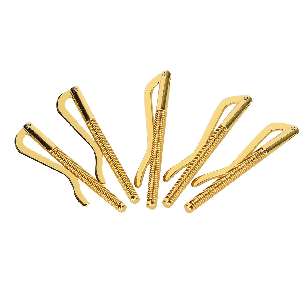 5Pcs Money Cash Clip Spring Anti Rust Electroplated Steel 75mm for Leather Wallet