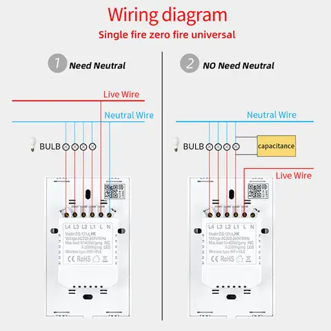 Apple Homekit Smart Switch Ingen neutral EU/US WIFI Peksensor Ljusströmbrytare Smart Google Home Alexa Siri Röststyrning 220V 110V 8 best sales HomeKit Smart Switch - №1